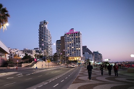 vergrössere das bild Tel Aviv Sonnenuntergang
